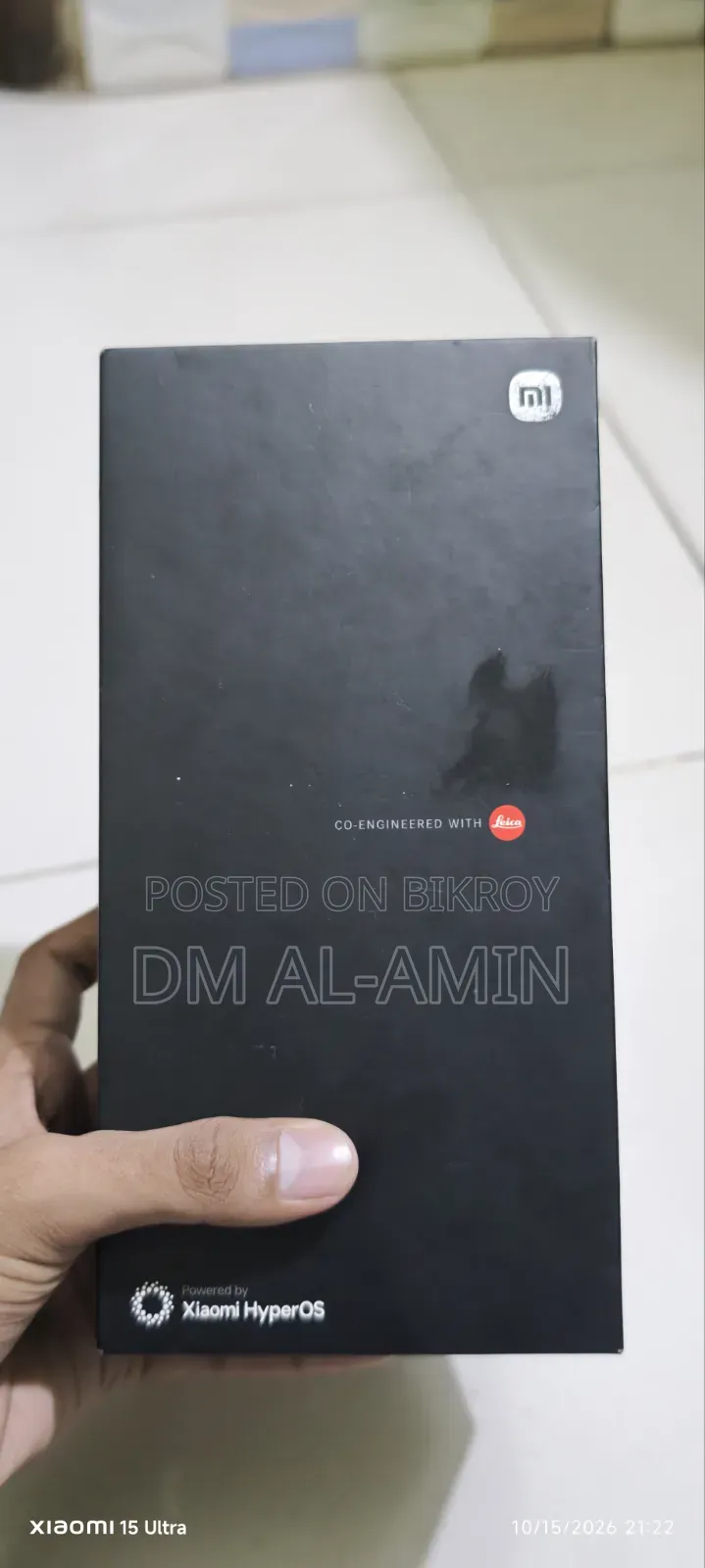 শাওমি ১৫ আল্ট্রা ২৫৬ জিবি ব্ল্যাক