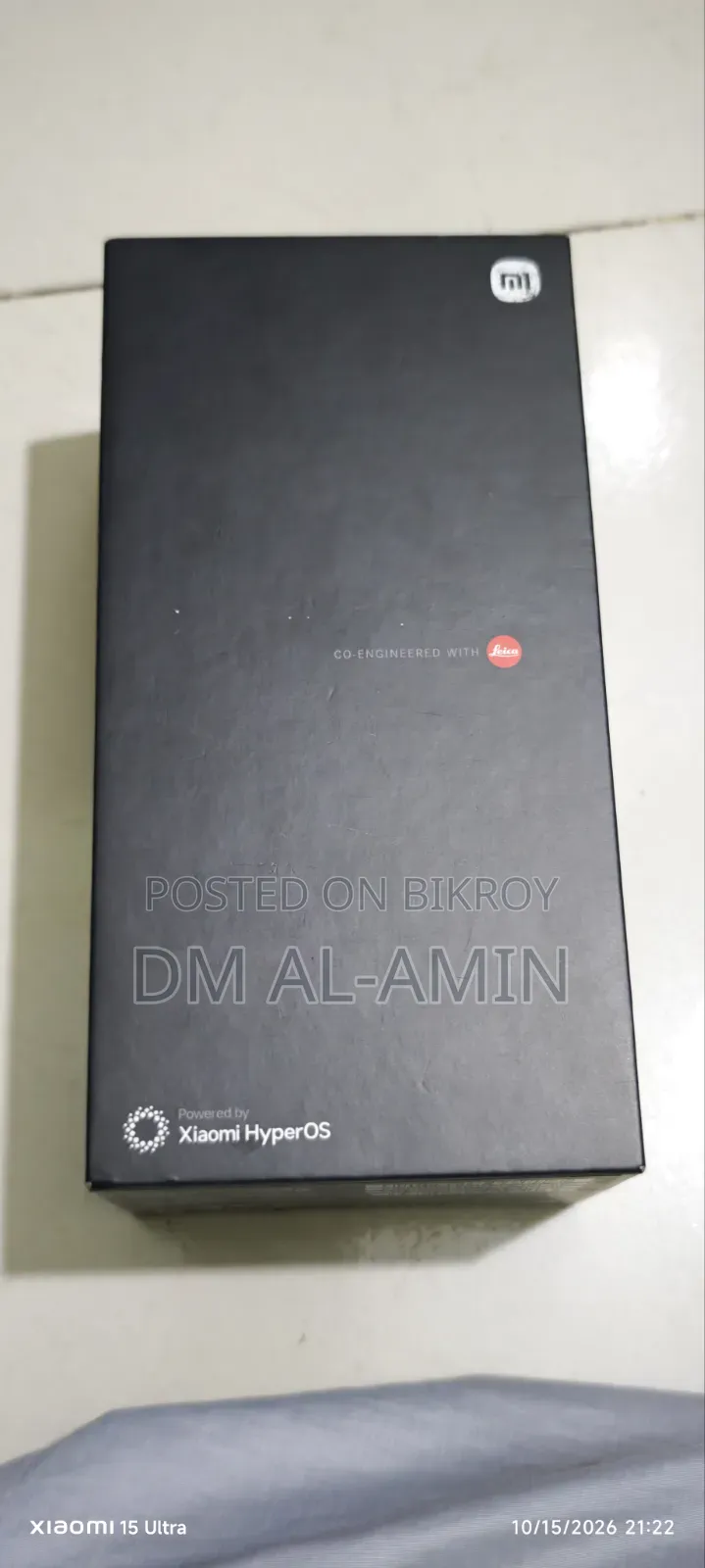শাওমি ১৫ আল্ট্রা ২৫৬ জিবি ব্ল্যাক