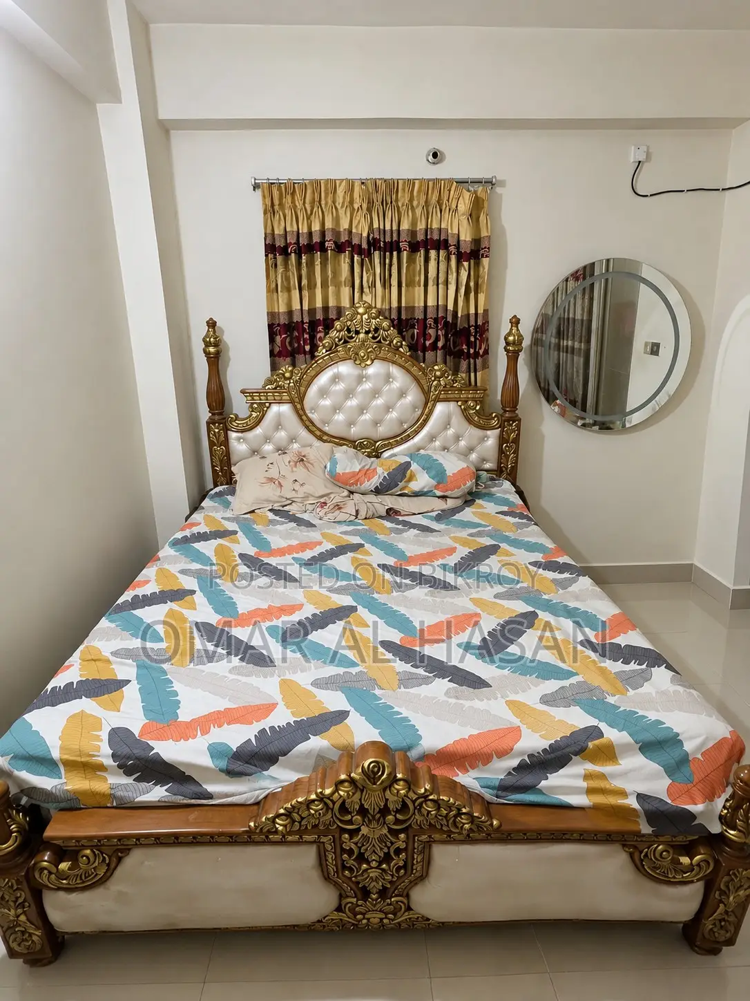 খাট এবং আলমারি (সেগুন কাঠ)