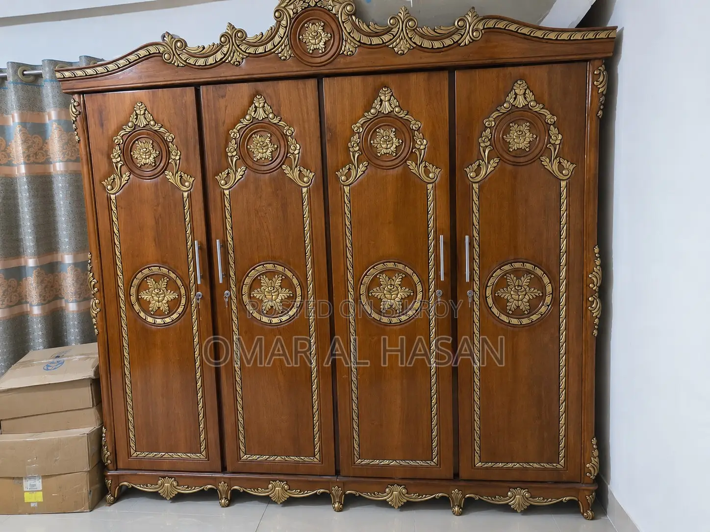 খাট এবং আলমারি (সেগুন কাঠ)