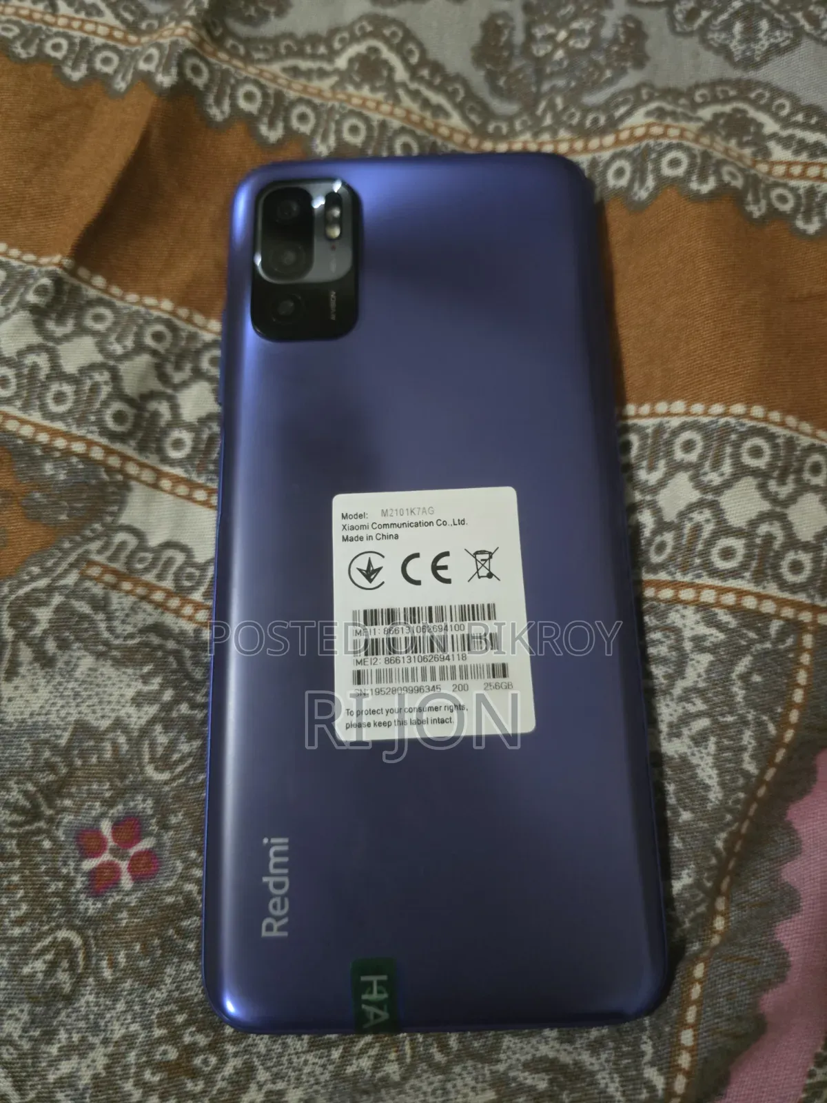Xiaomi Redmi Note 10 5G 256 GB Blue