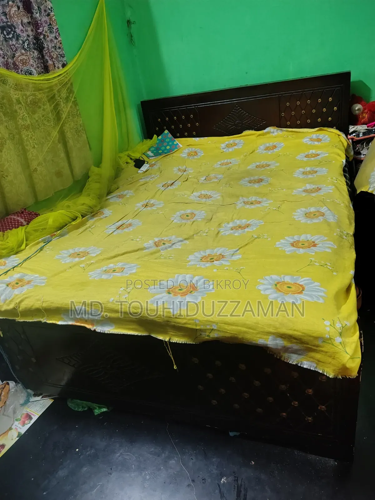 মালয়েশিয়ান উডের খাট ৫/৭ ফিট