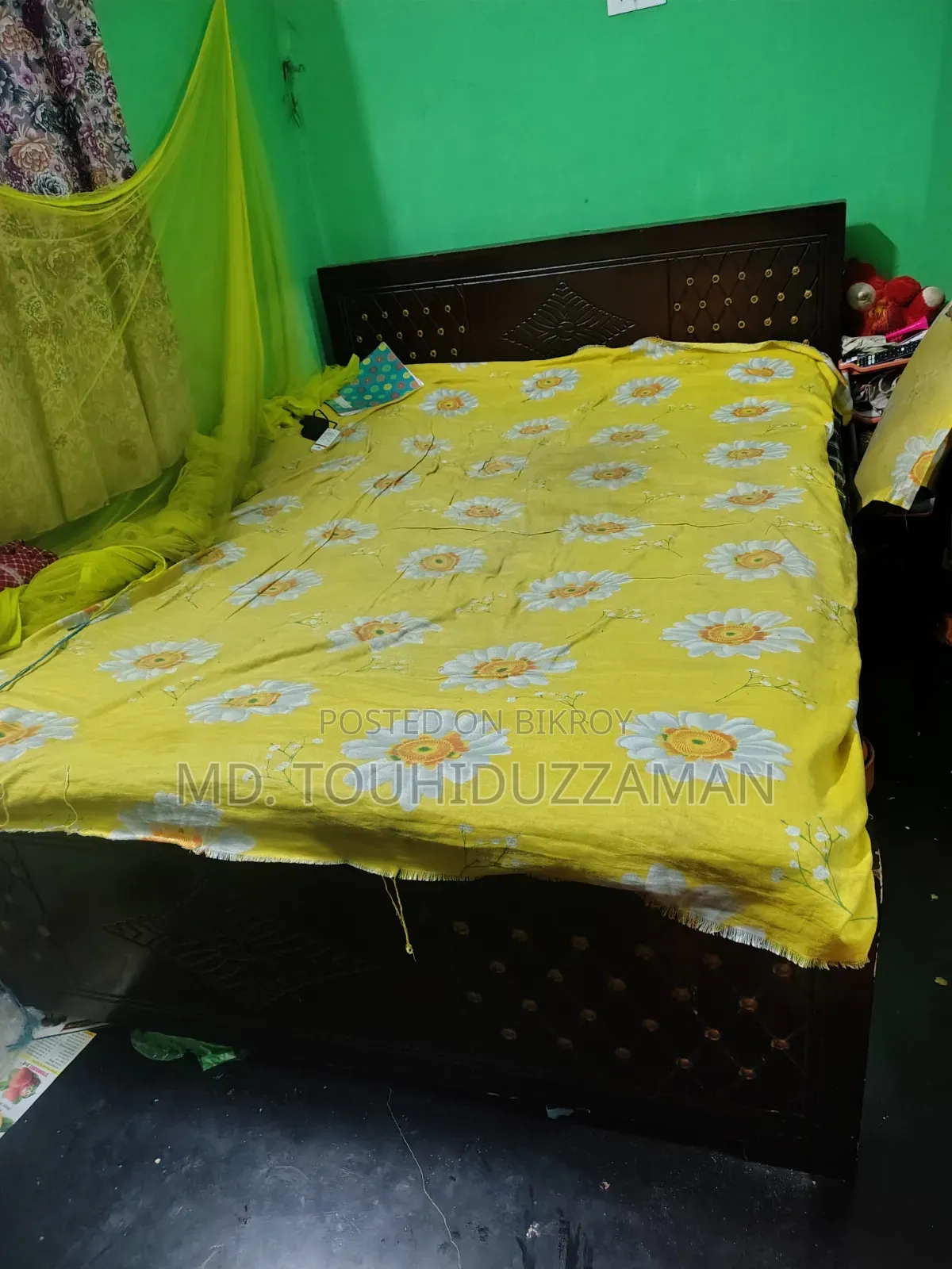 মালয়েশিয়ান উডের খাট ৫/৭ ফিট