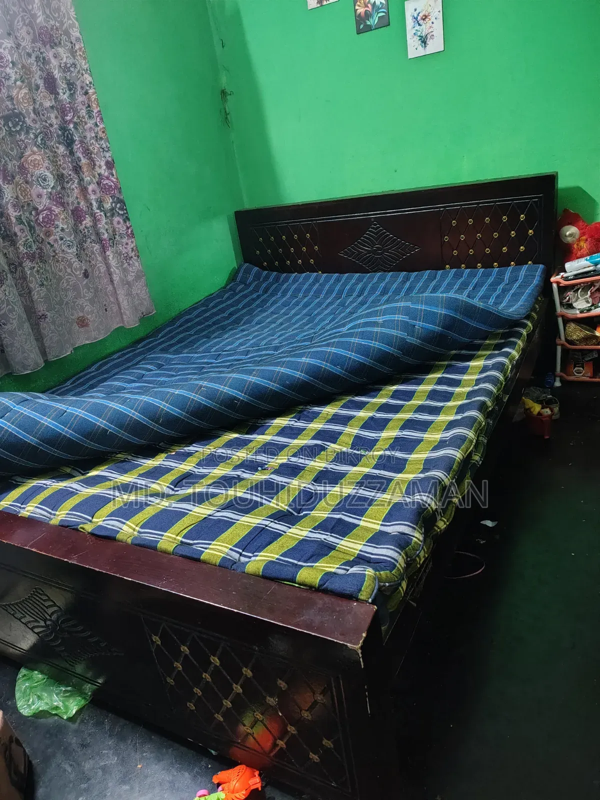 মালয়েশিয়ান উডের খাট ৫/৭ ফিট