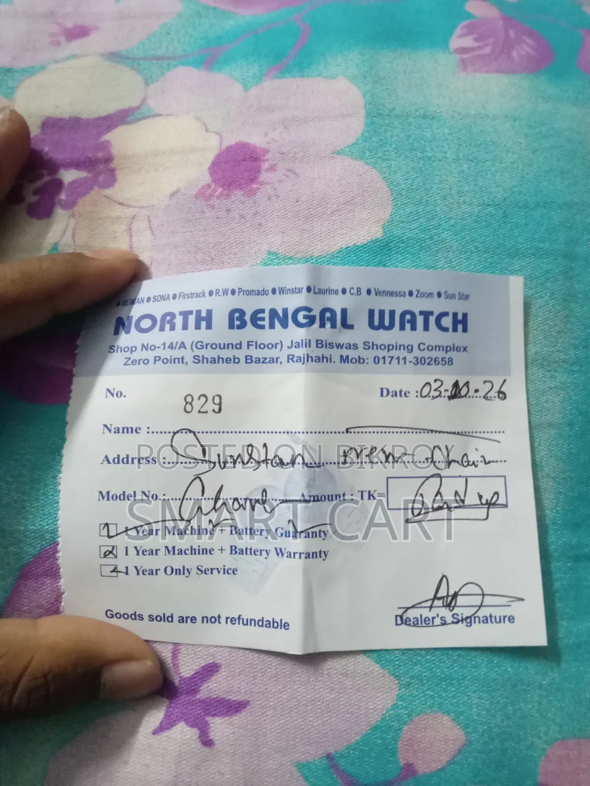 Brand new with guarantee watch sell