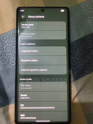 New Google Pixel 6 Pro 256 GB Black