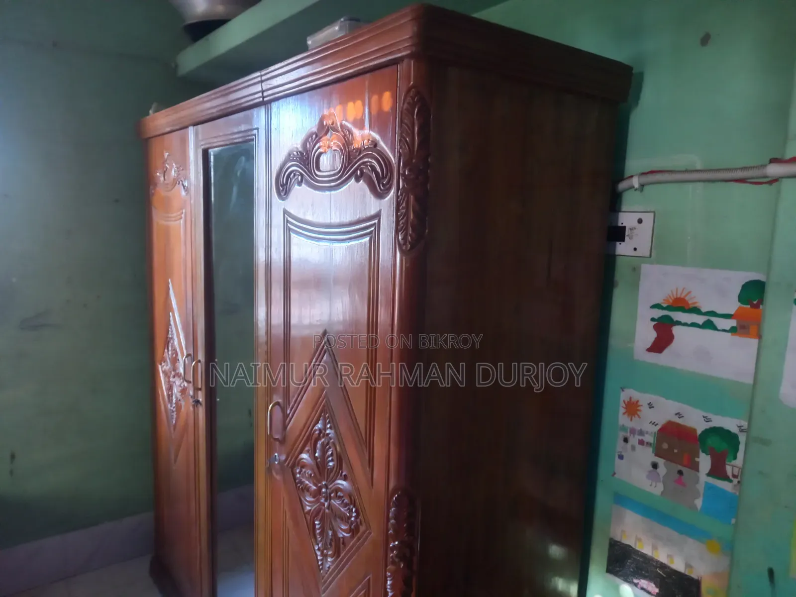 অরিজিনাল বার্মাটিক সেগুন কাঠের আলমারি