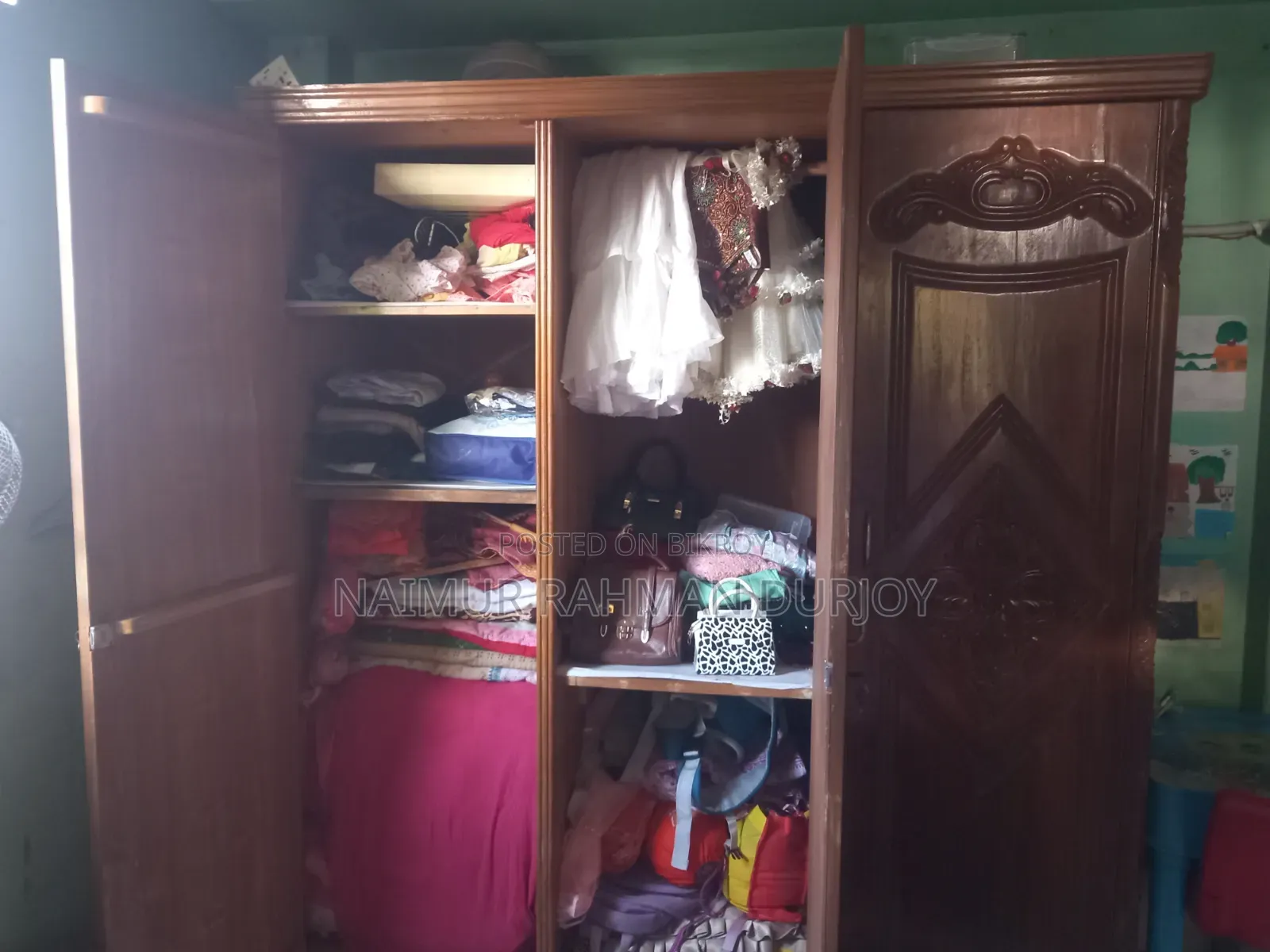 অরিজিনাল বার্মাটিক সেগুন কাঠের আলমারি
