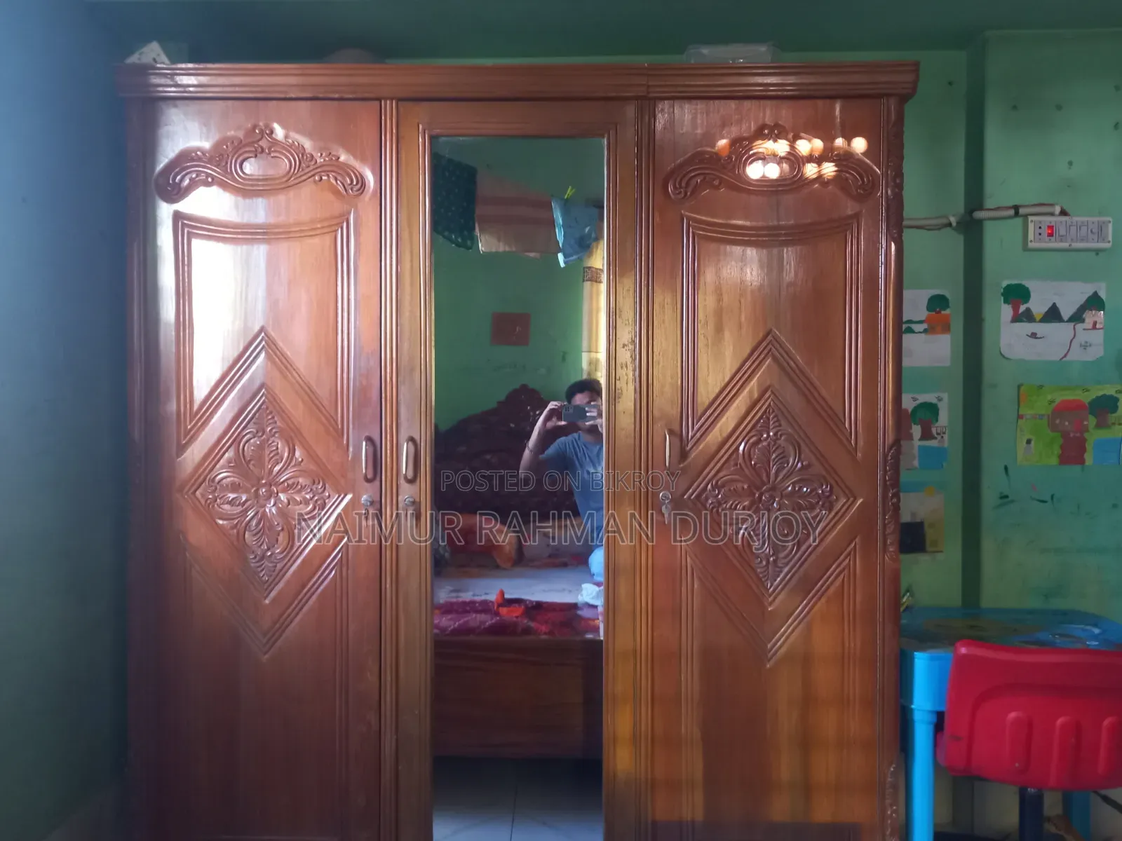 অরিজিনাল বার্মাটিক সেগুন কাঠের আলমারি