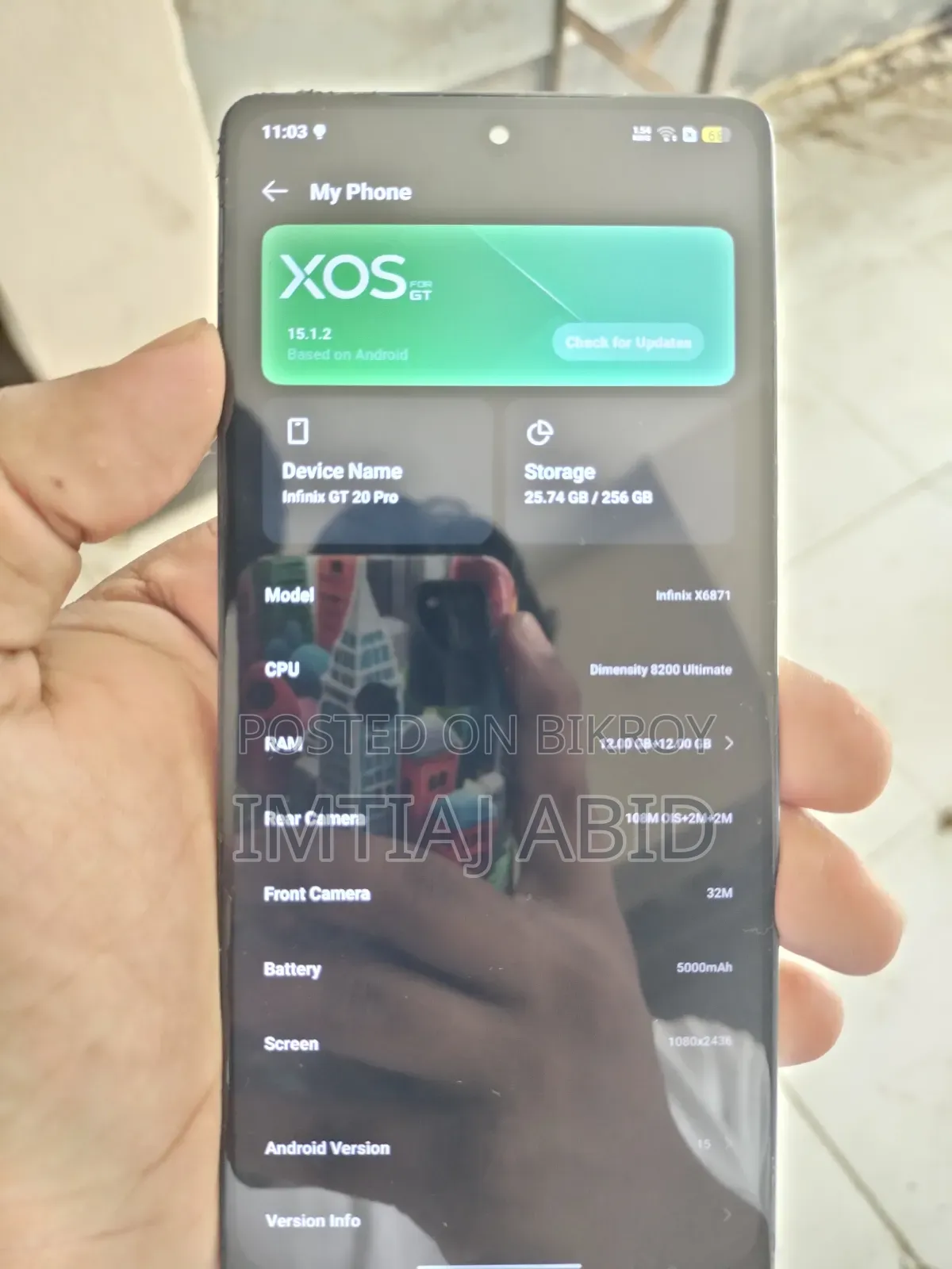 Infinix GT 20 Pro 12 GB Blue
