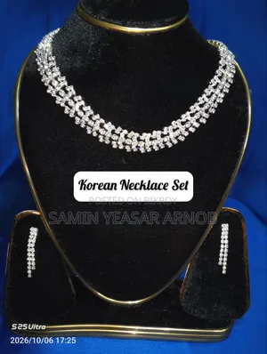 Korean Neckpiece Set Long Drop Pendant Neckpiece
