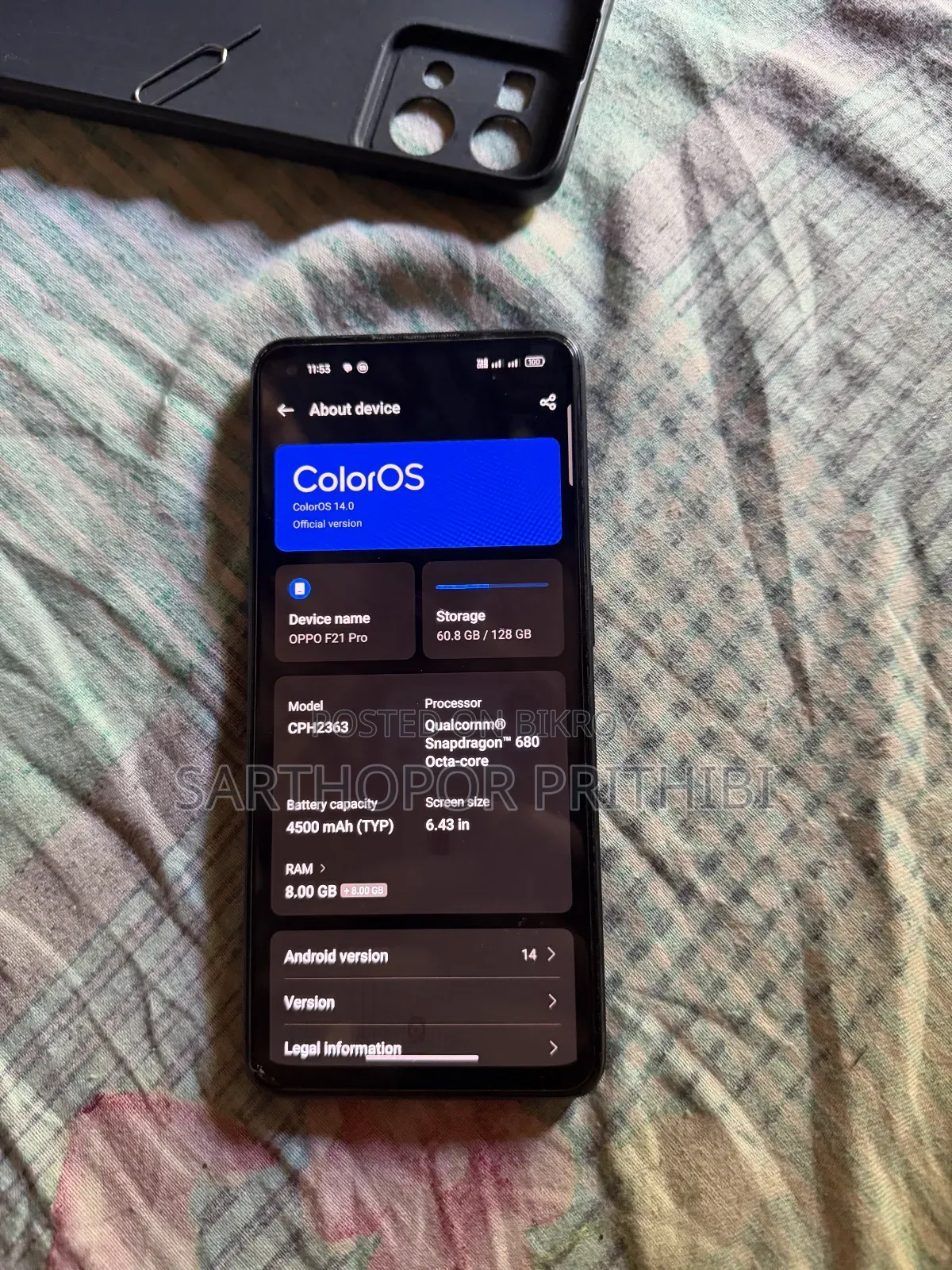 Oppo F21 Pro 128 GB Black