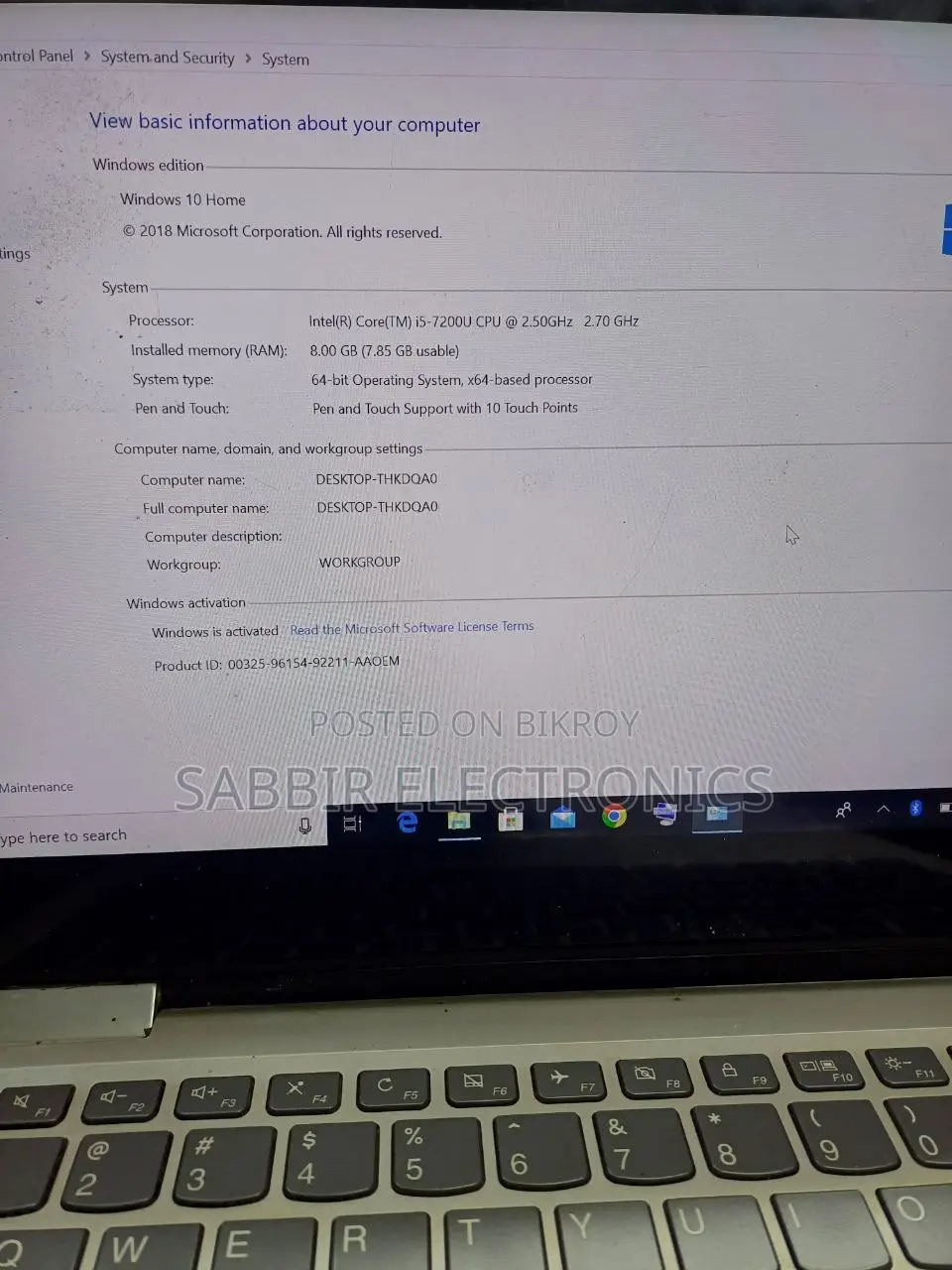 Laptop Lenovo Yoga 730 8GB Intel Core i5 SSD 256GB
