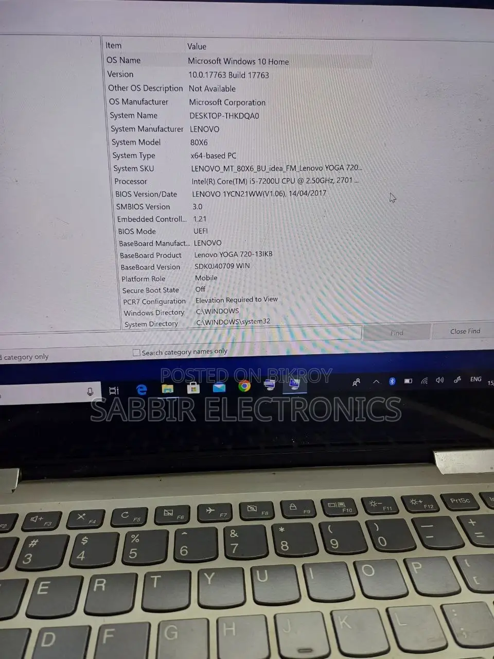 Laptop Lenovo Yoga 730 8GB Intel Core i5 SSD 256GB