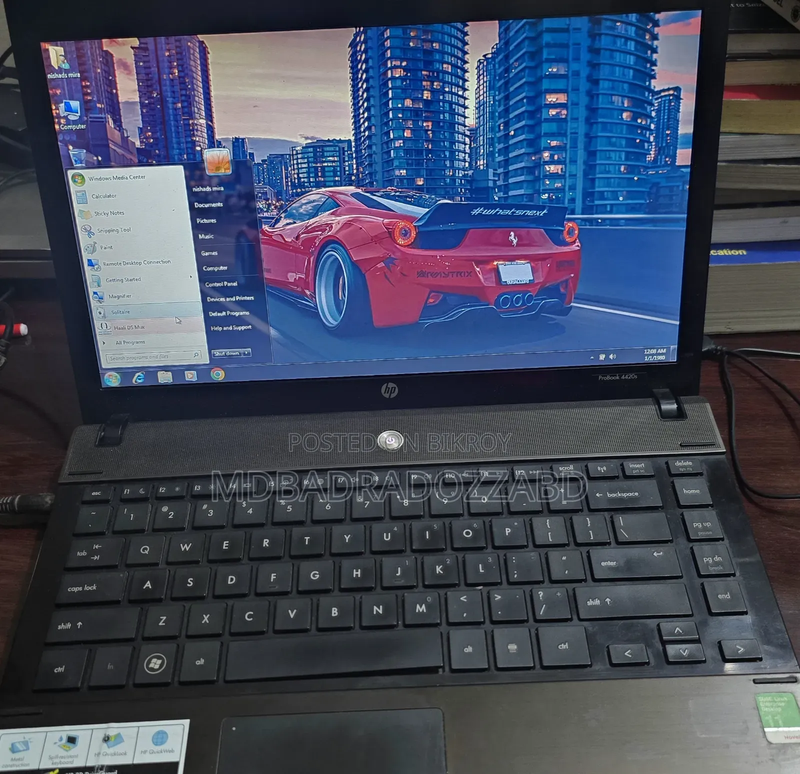 Laptop HP ProBook 4420S 3GB Intel Core i3 HDD 512GB