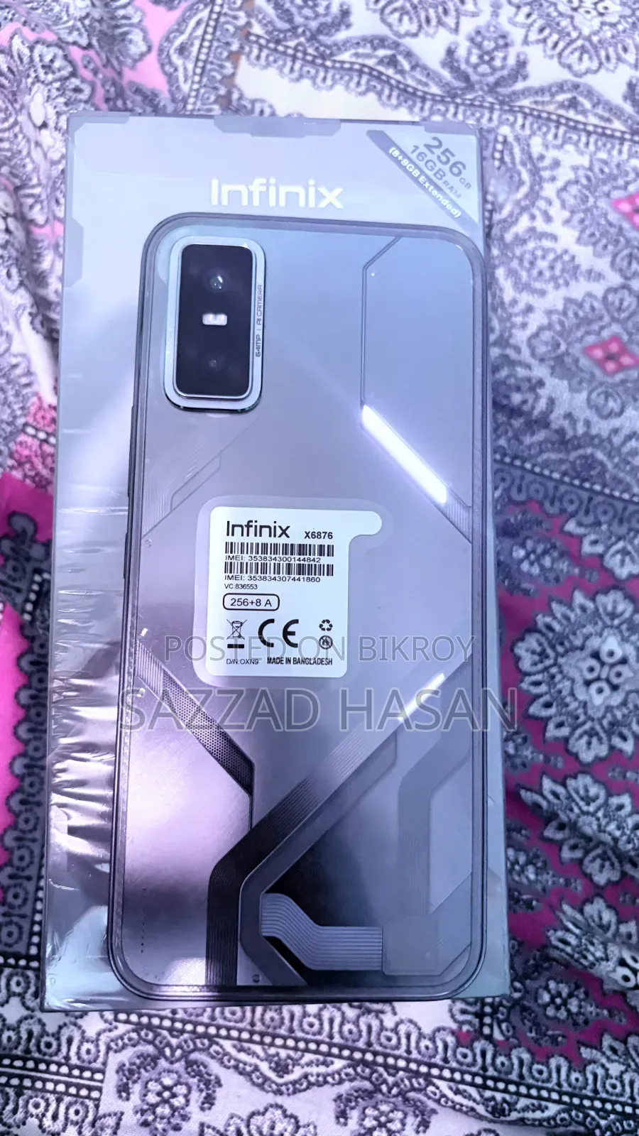ইনফিনিক্স জিটি ৩০ ৫জি ২৫৬ জিবি সিলভার