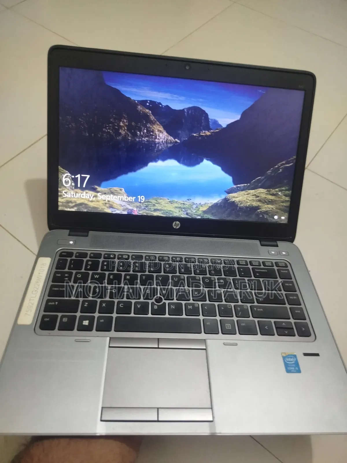 ল্যাপটপ HP EliteBook 840 G6 8GB ইন্টেল কোর i5 HDD 500GB