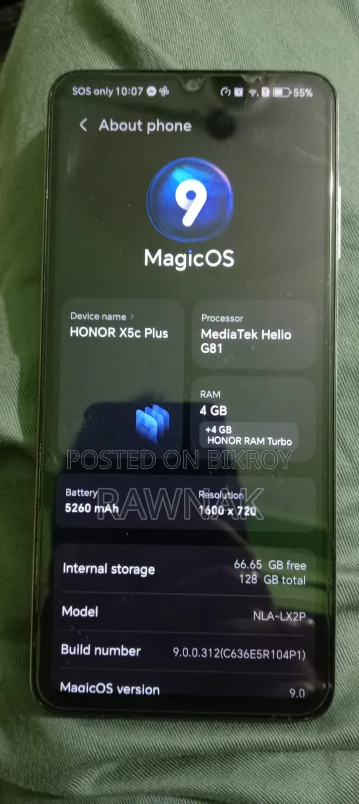 Honor X5c Plus 128 GB সাদা
