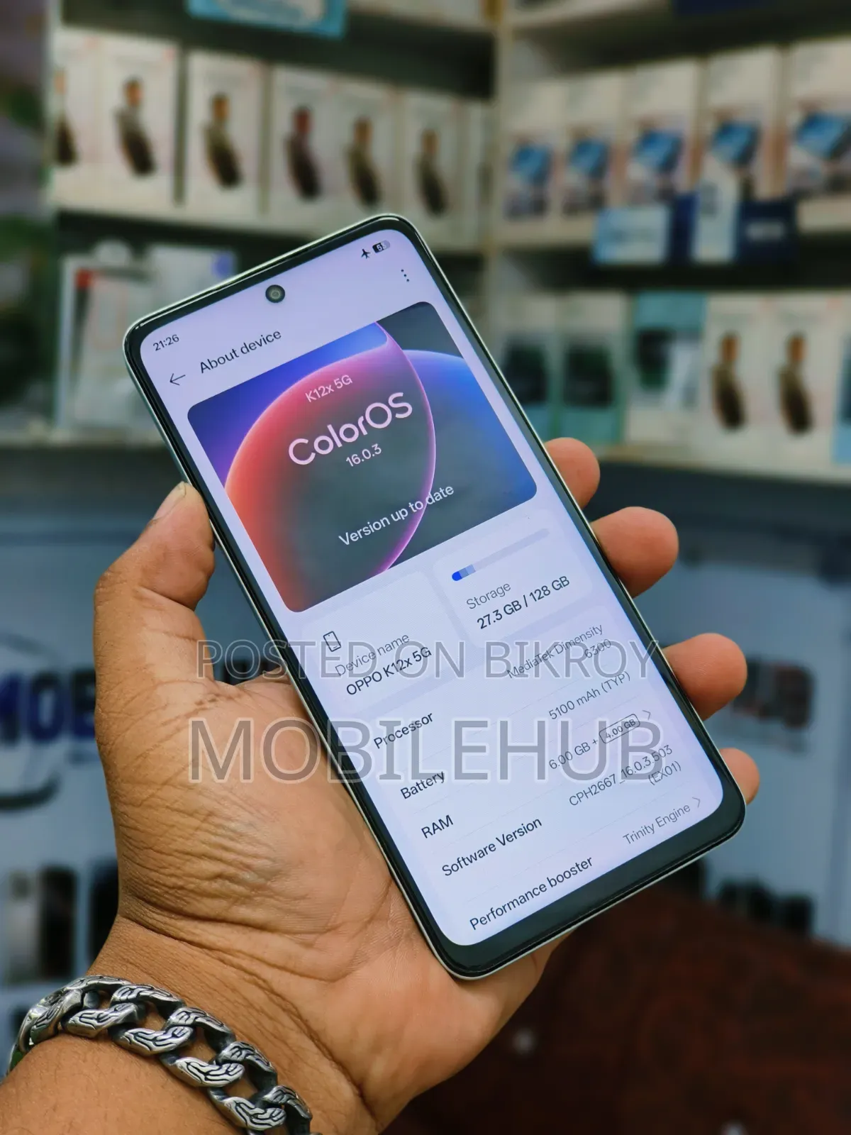 অপ্পো কে১২এক্স ১২৮ জিবি সবুজ