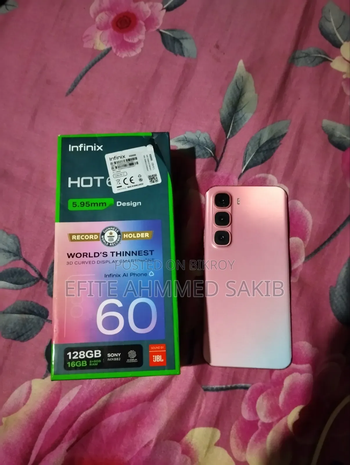 Infinix Hot 60 Pro+ 128 GB Pink