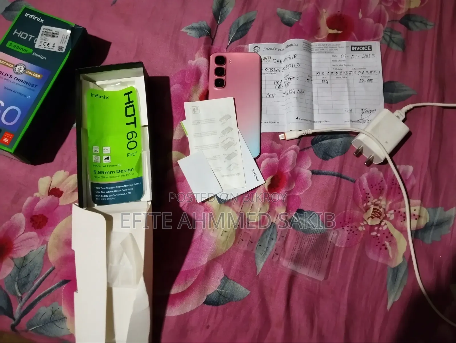 Infinix Hot 60 Pro+ 128 GB Pink