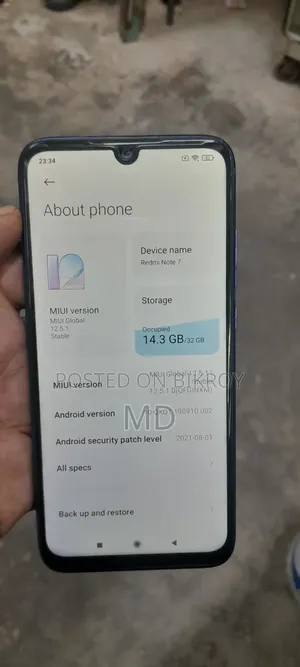 Xiaomi Redmi Note 7 32 GB Blue