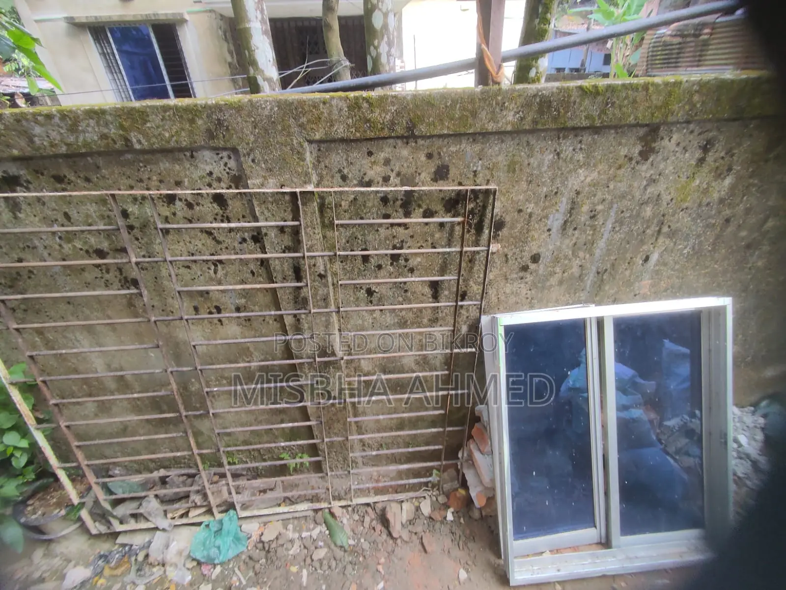 Used Iron Grill and Aluminum Thai Window