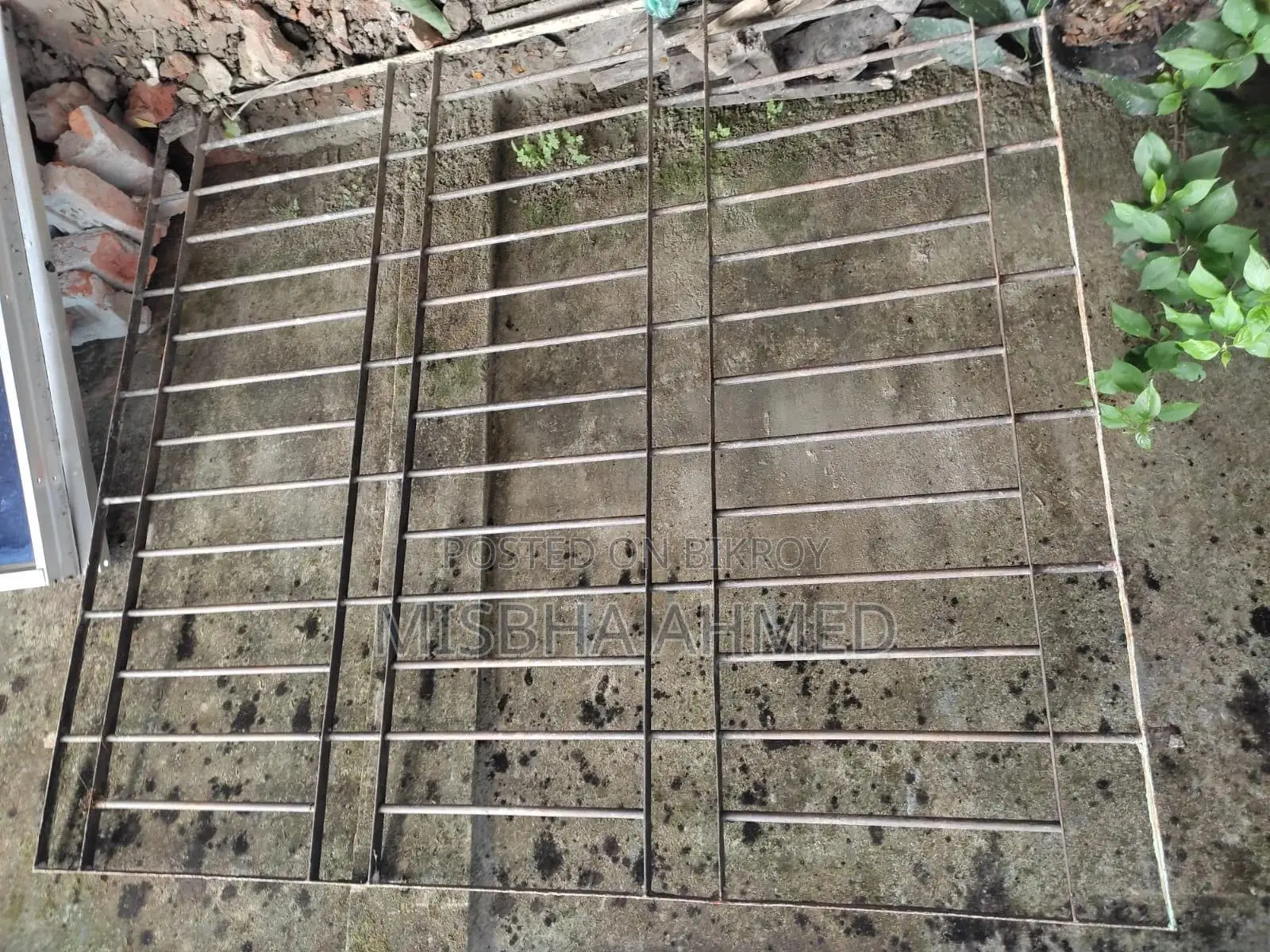Used Iron Grill and Aluminum Thai Window