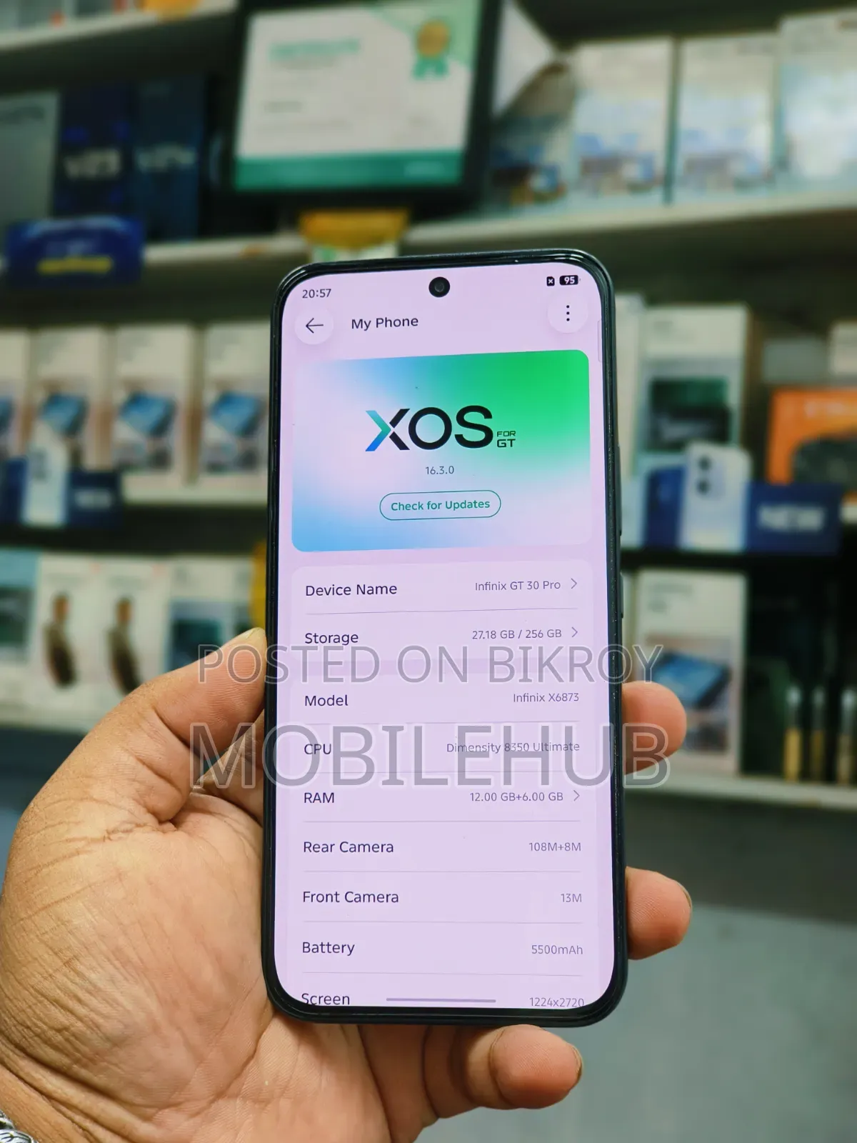 Infinix GT 30 Pro 256 GB Gray