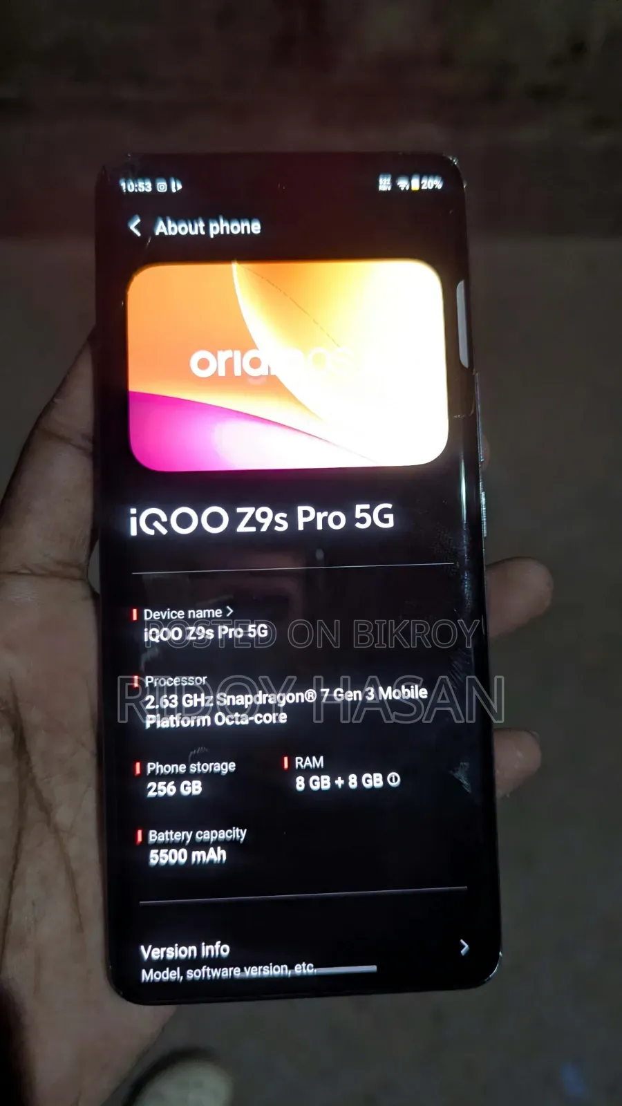 New iQOO 256 GB White
