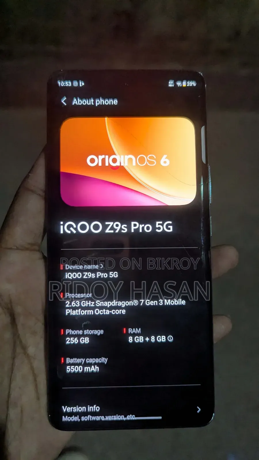 New iQOO 256 GB White
