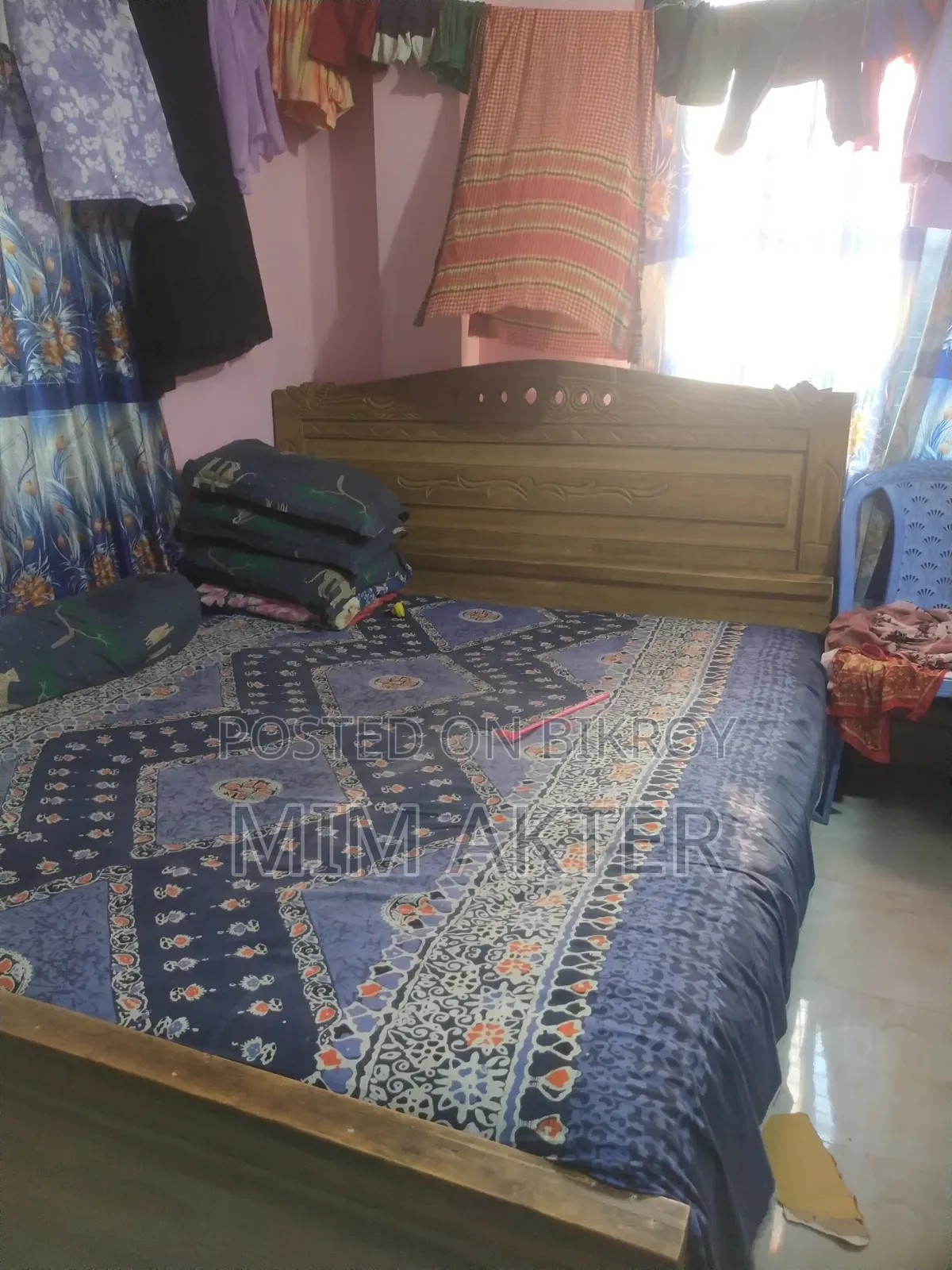 ১০০% চিটাগাং সেগুন কাঠের খাট বিক্রি হবে