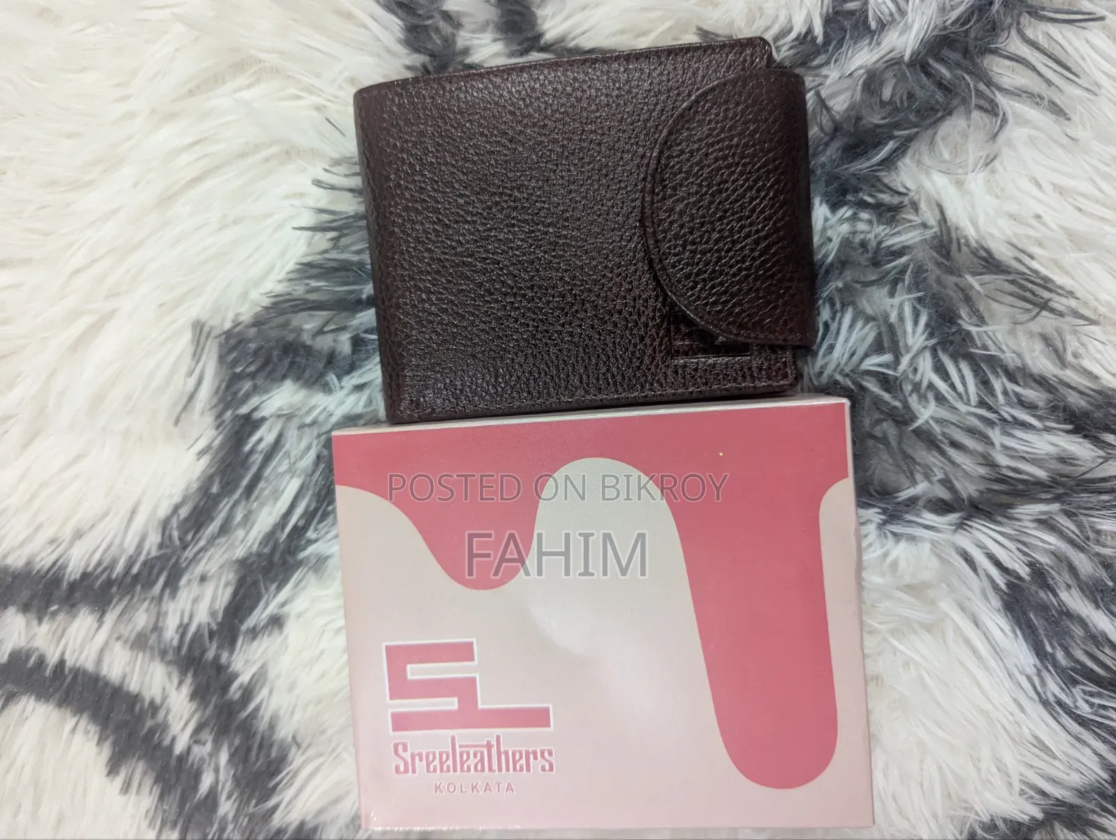 Sreeleathers Men's Wallet | Imported Brown Wallet With Box