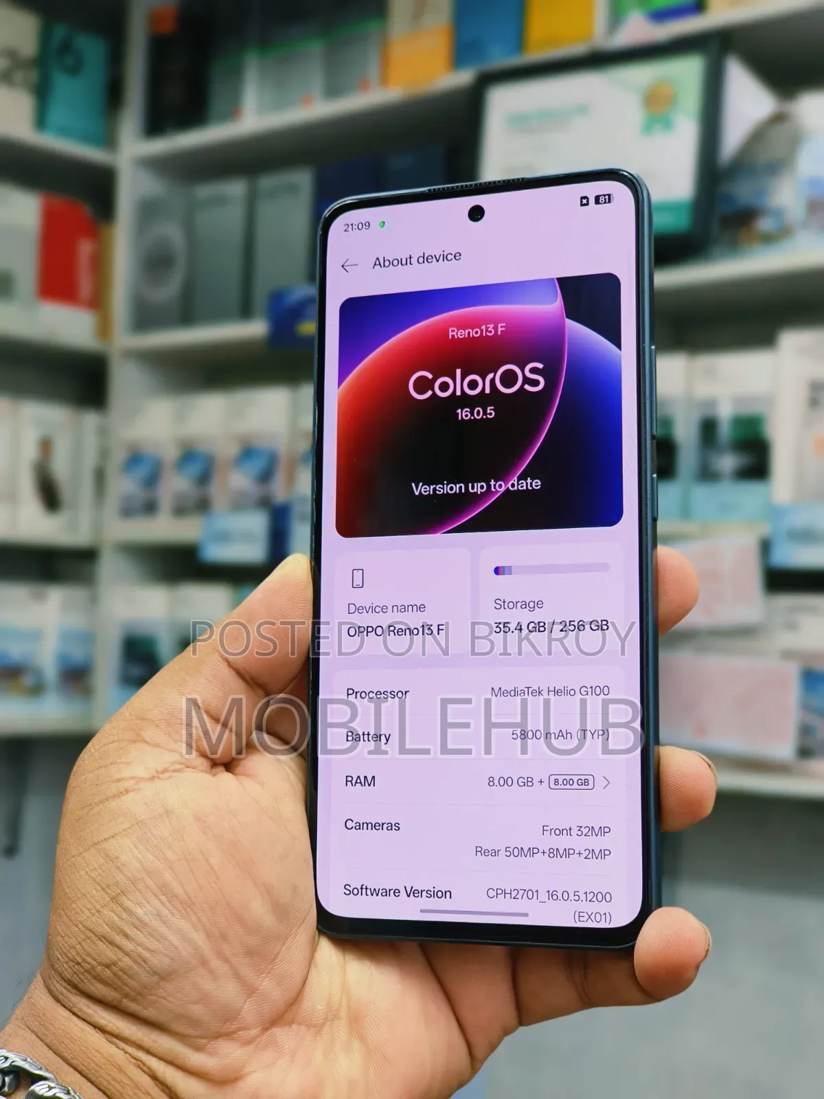 Oppo Reno13 F 4G 256 GB Black