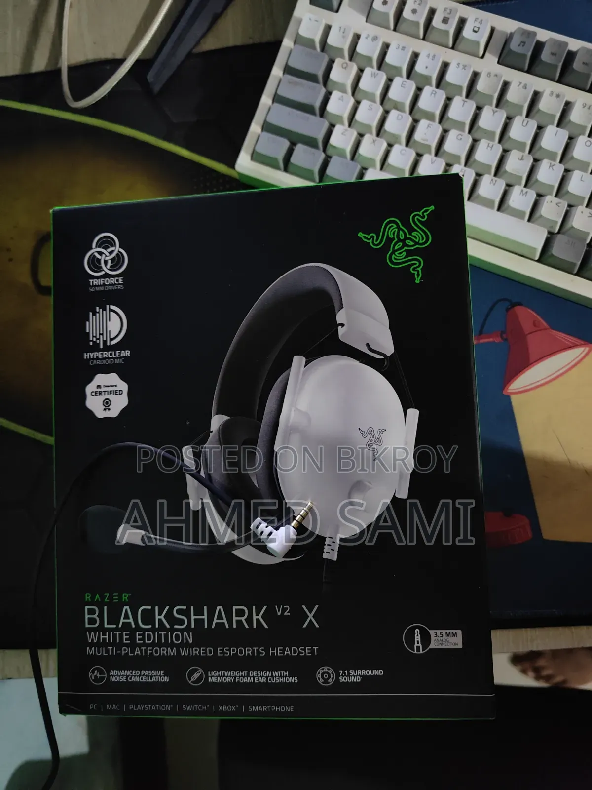 Razer BlackShark V2 X 3.5mm Multi-Platform 7.1 Esports Headphone