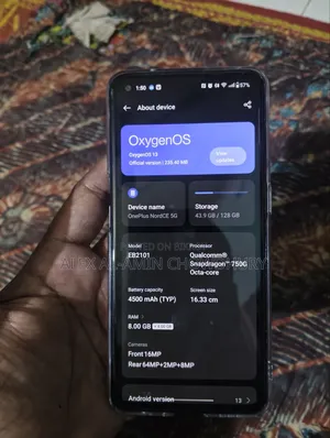 ওয়ানপ্লাস নর্ড সিই ৫জি ১২৮ জিবি