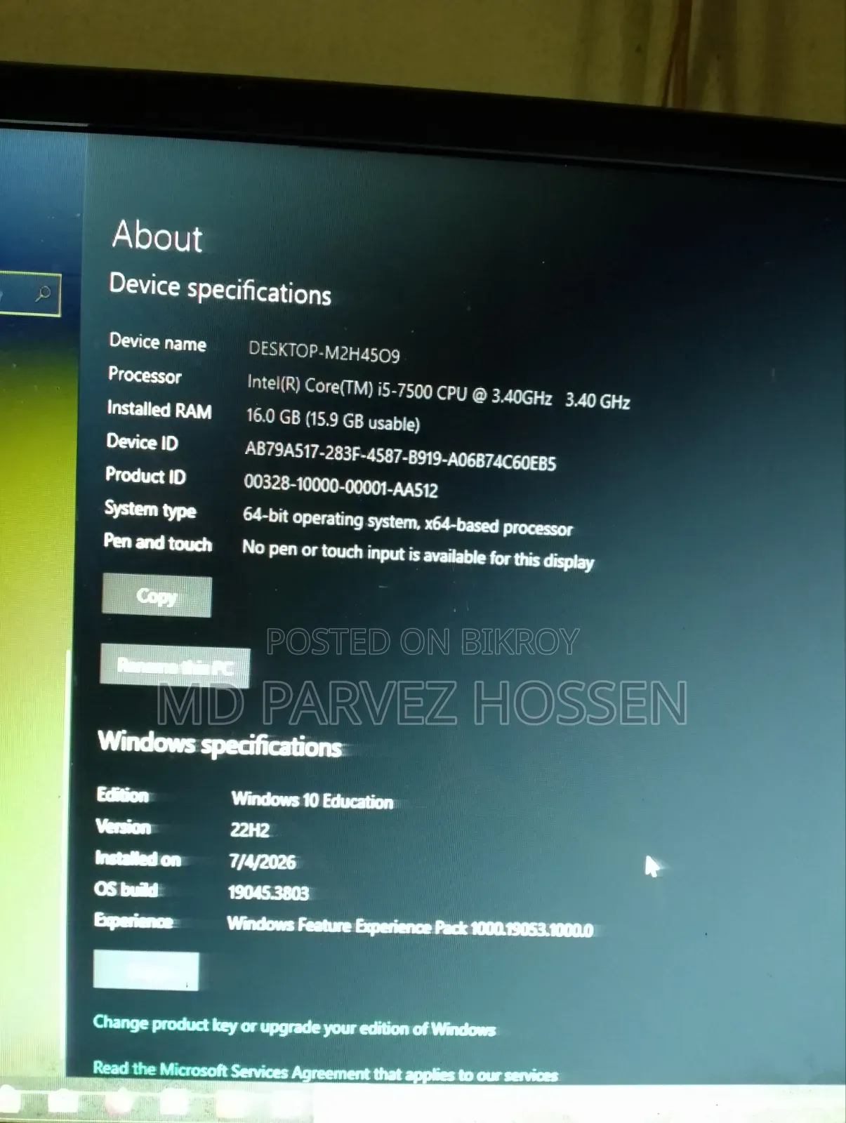 Desktop Computer Gigabyte 16GB Intel Core i5 SSD 128GB