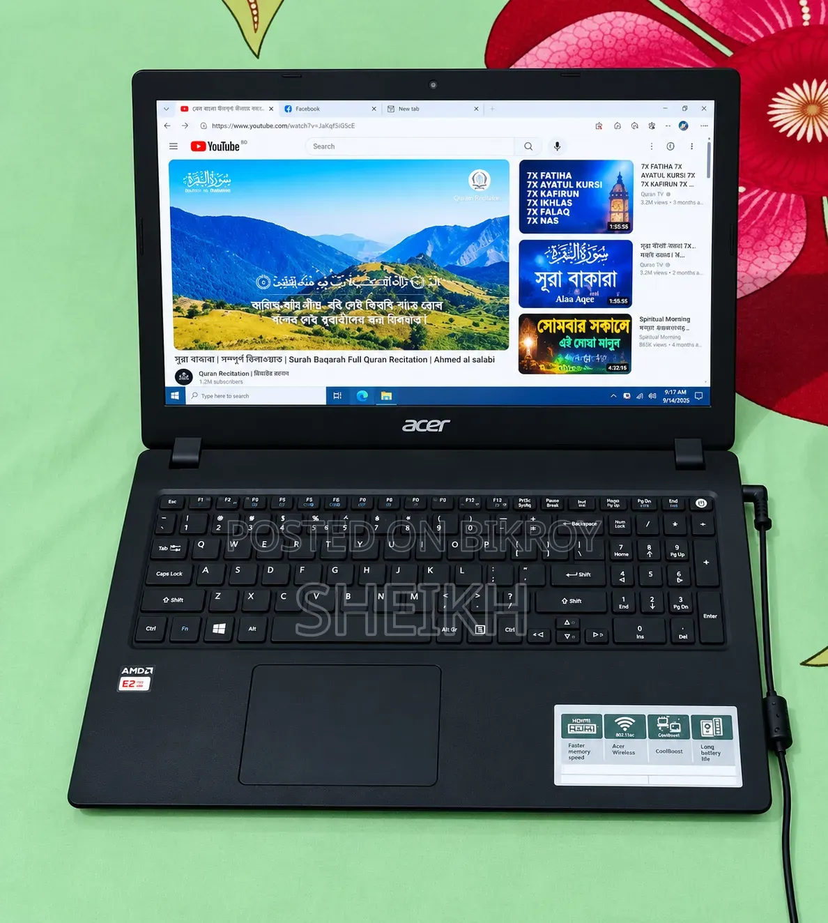 Laptop Acer Aspire 3 4GB AMD Ryzen SSD 128GB