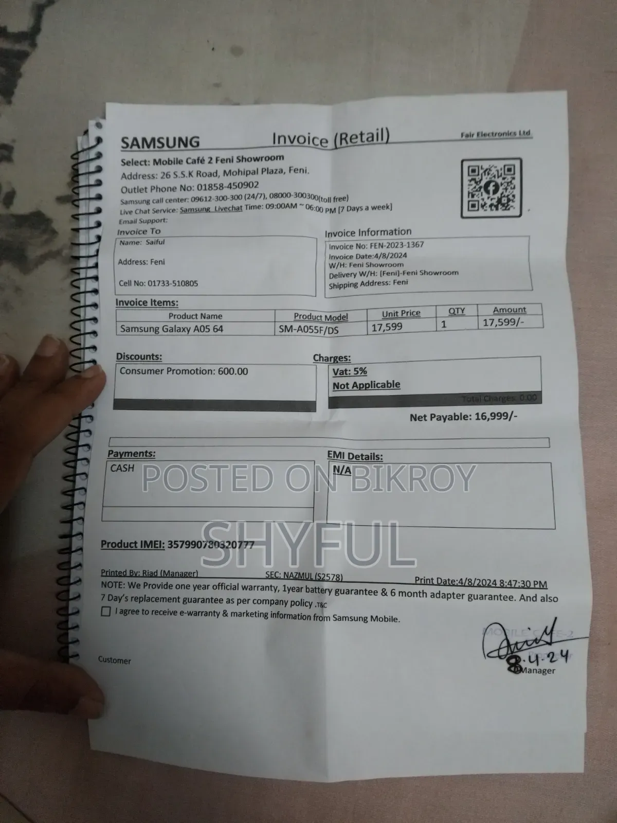 Samsung Galaxy A05 64 GB Black