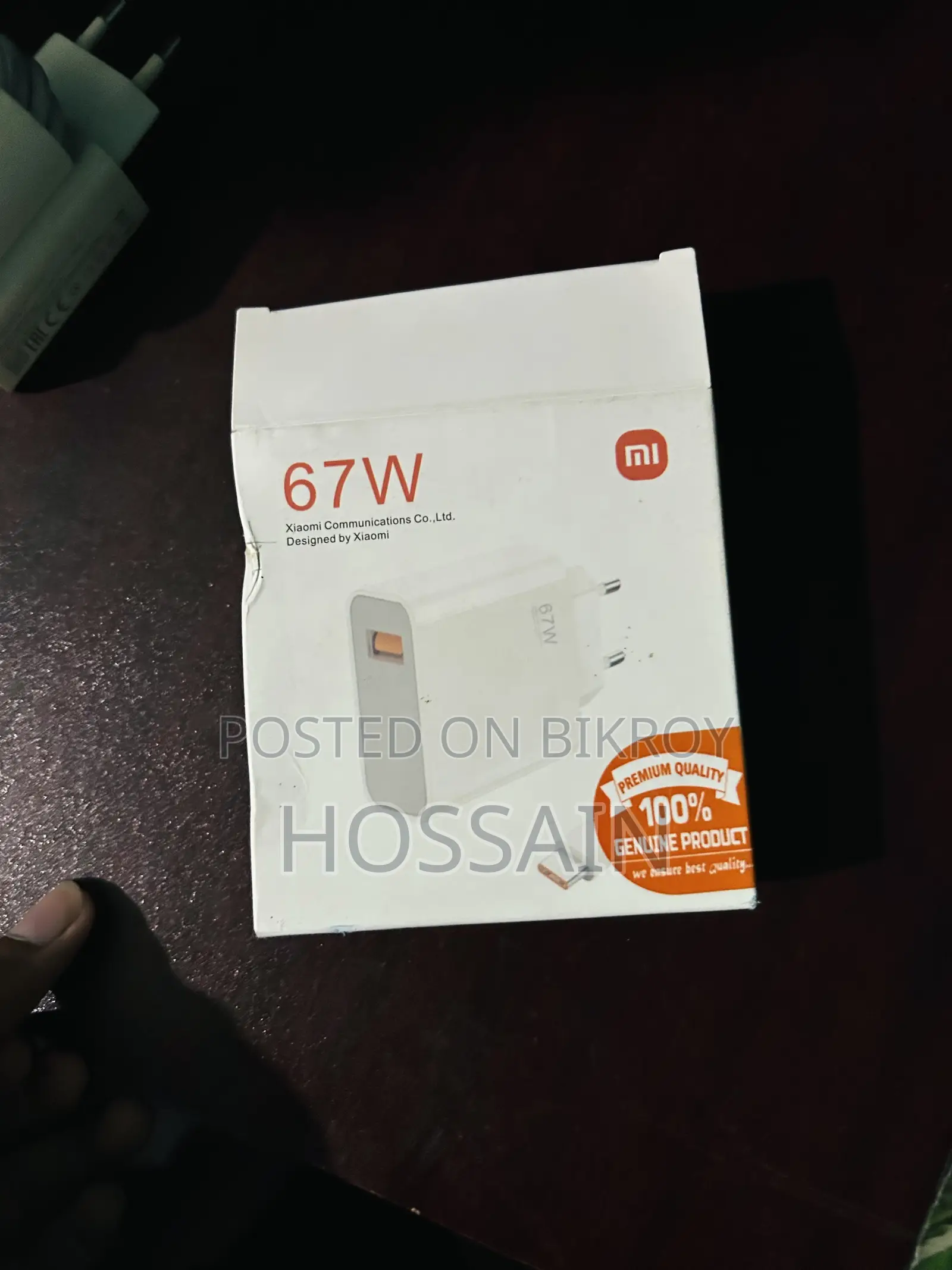 Xiaomi Original Charger 67 Watt Cable and Adapter
