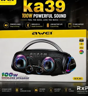 AWEI KA39 100W Portable Wireless Bluetooth Speaker With Extra 6