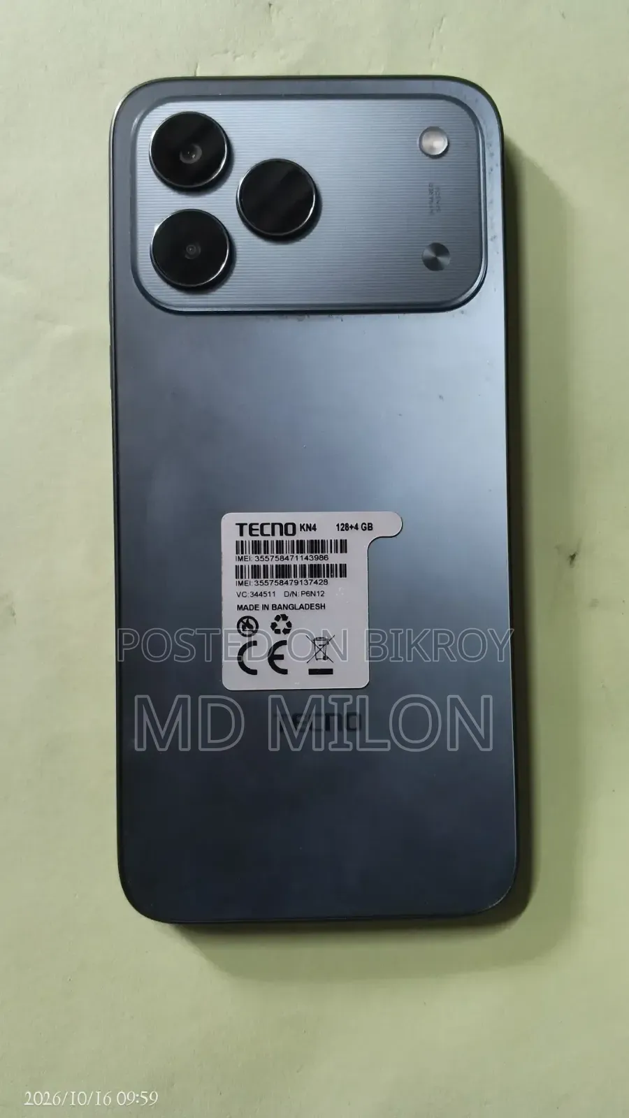 Tecno Spark 50 128 GB Black