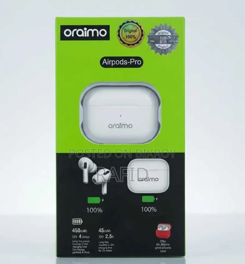 Oraimo AirPods Pro High Quality With Cover