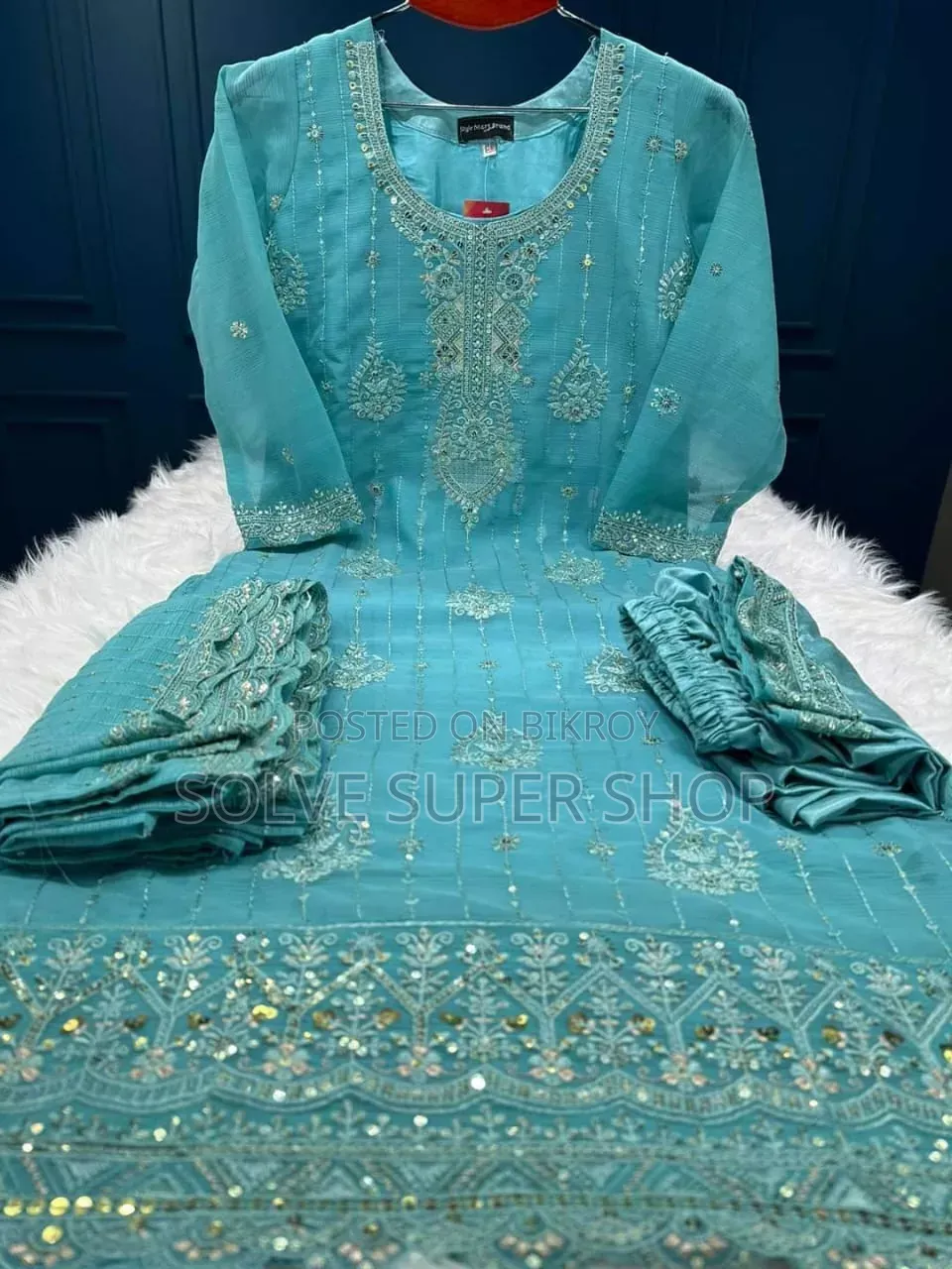 💙✨ নিউ কালেকশন | প্রিমিয়াম ফোর পিস পার্টি ড্রেস ✨💙
