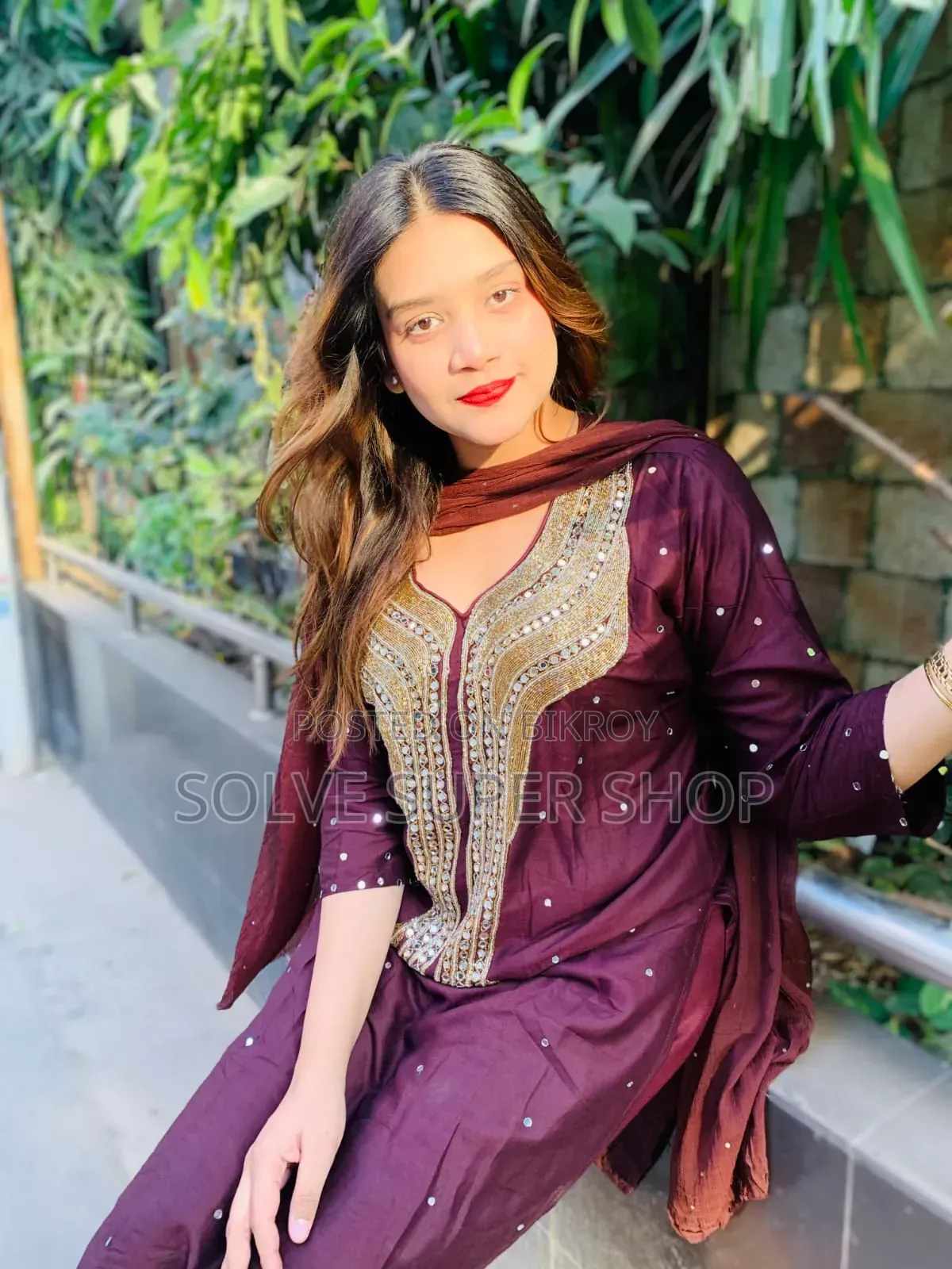 🌸✨ প্রিমিয়াম কারচুপি থ্রি-পিস কালেকশন