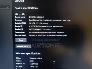 Desktop Computer 16GB Intel Core i7 SSD 128GB