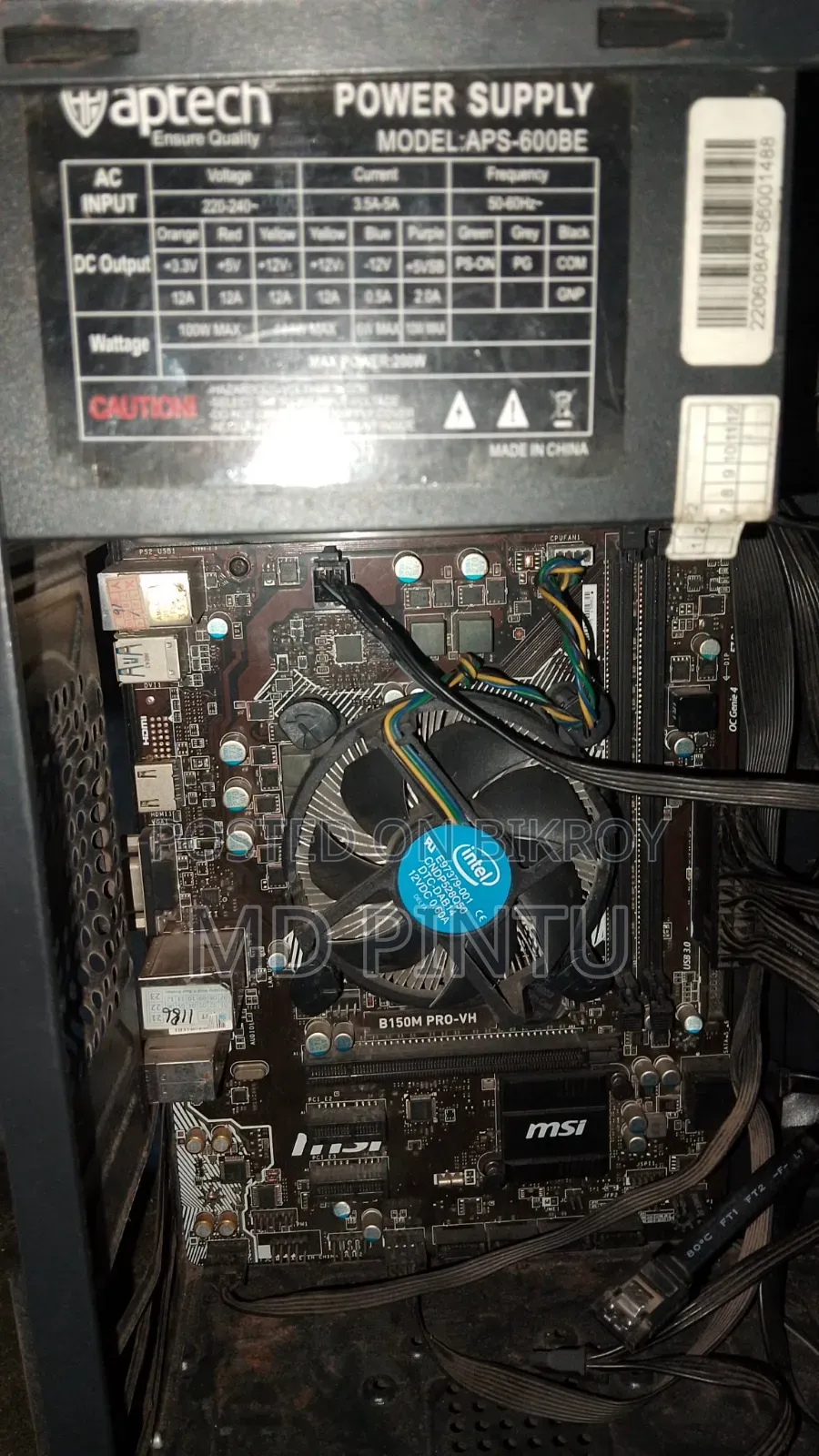 Desktop Computer MSI 4GB Intel Core i3 HDD 500GB
