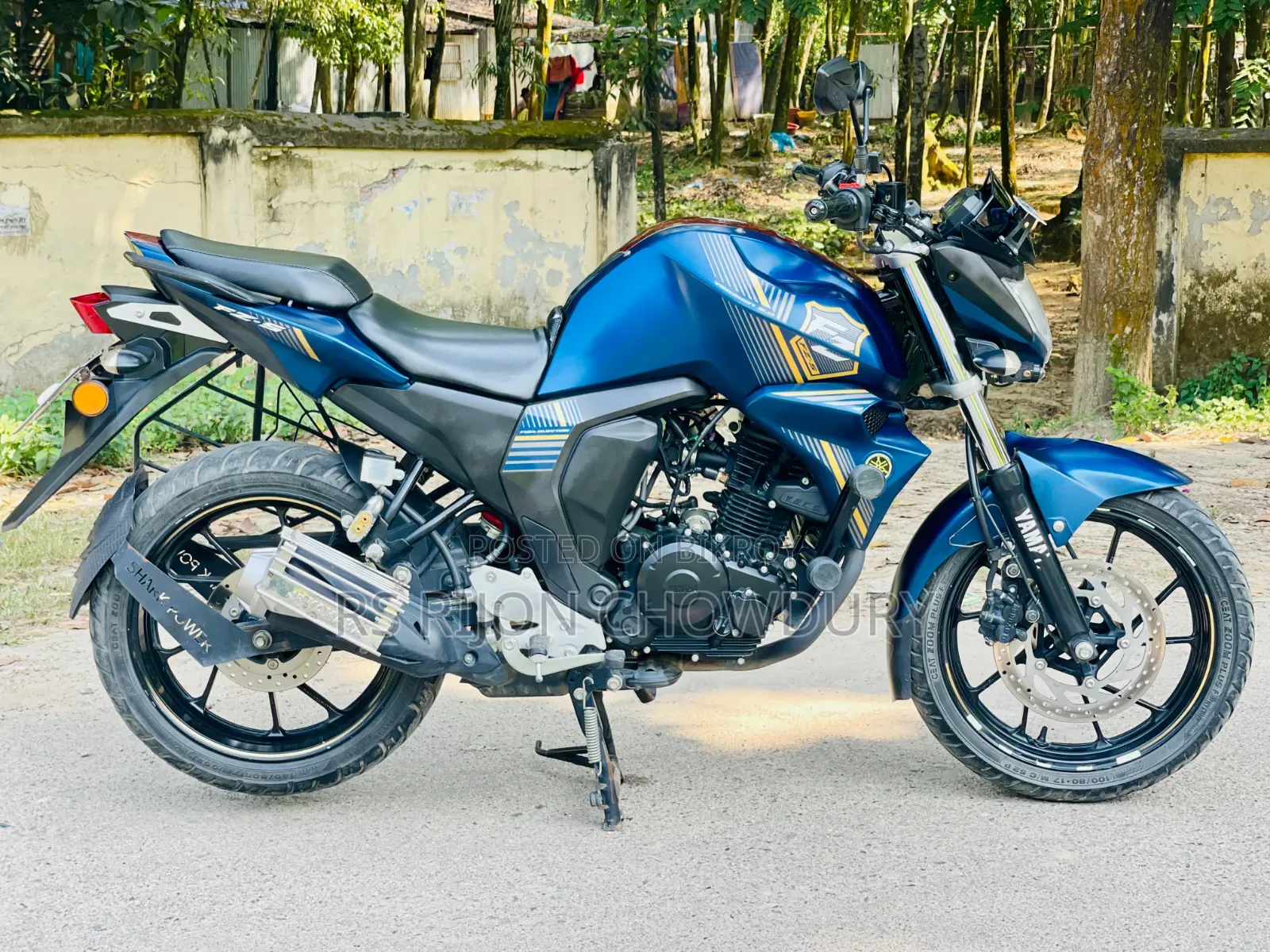 New Yamaha FZS V2 2023 Blue