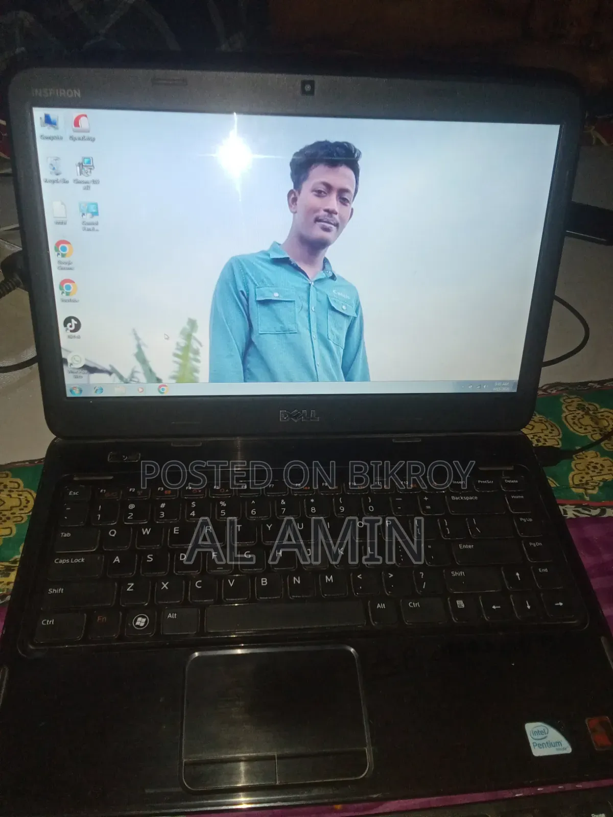 ল্যাপটপ ডেল ইন্সপিরন ১৫ ৭৫৬৮ ৪ জিবি এইচডিডি + এসএসডি ১৬০ জিবি