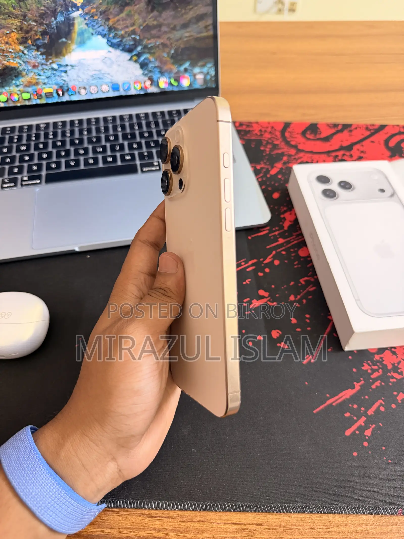 অ্যাপল আইফোন ১৬ প্রো ম্যাক্স ২৫৬ জিবি গোল্ড
